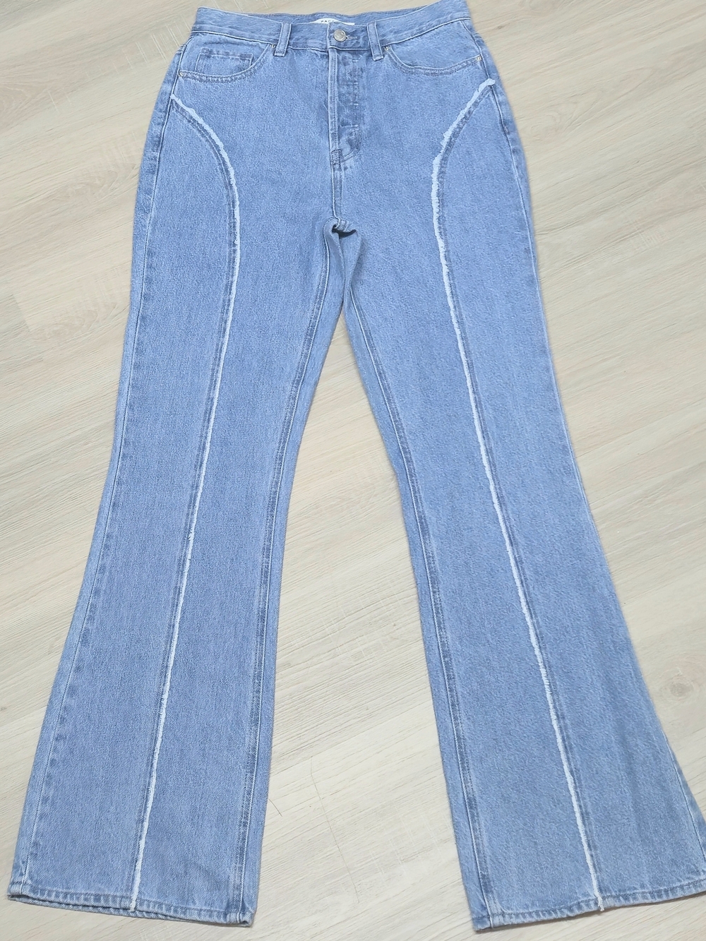 PacSun Light Blue High-Rise Flare Jeans